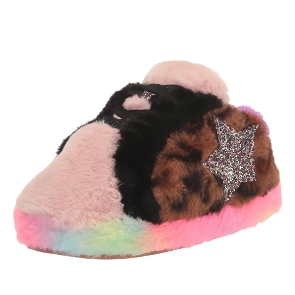 Steve Madden Girl's Tara Colorful Slipper Size XS Kids 11-12